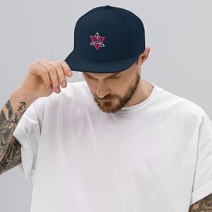Lesson 1: Embracing Vulnerability In Addiction Recovery 15 Merkaba Frequency Flat-Brim Cap | Sacred Geometry Snapback