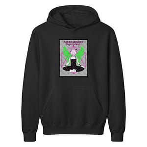 Lesson 1: Embracing Vulnerability In Addiction Recovery 23 Ask Me About My Superpower Hoodie | Mystical Graphic Classic Hoodie