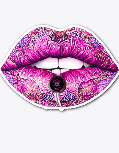 Pnp Sam Signature Lip Ring Logo Die Cut Sticker