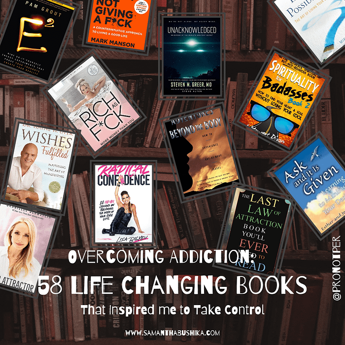 Overcoming Addiction: 58 Of The Life Changing Books That Inspired Me To Take Control 2 Game Changing Book Covers