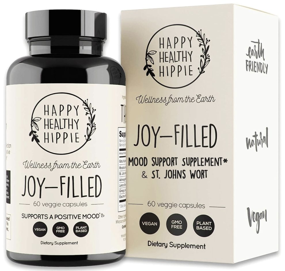 Happy Healthy Hippie Joy-Filled Mood Support Supplement With St. Johns Wort