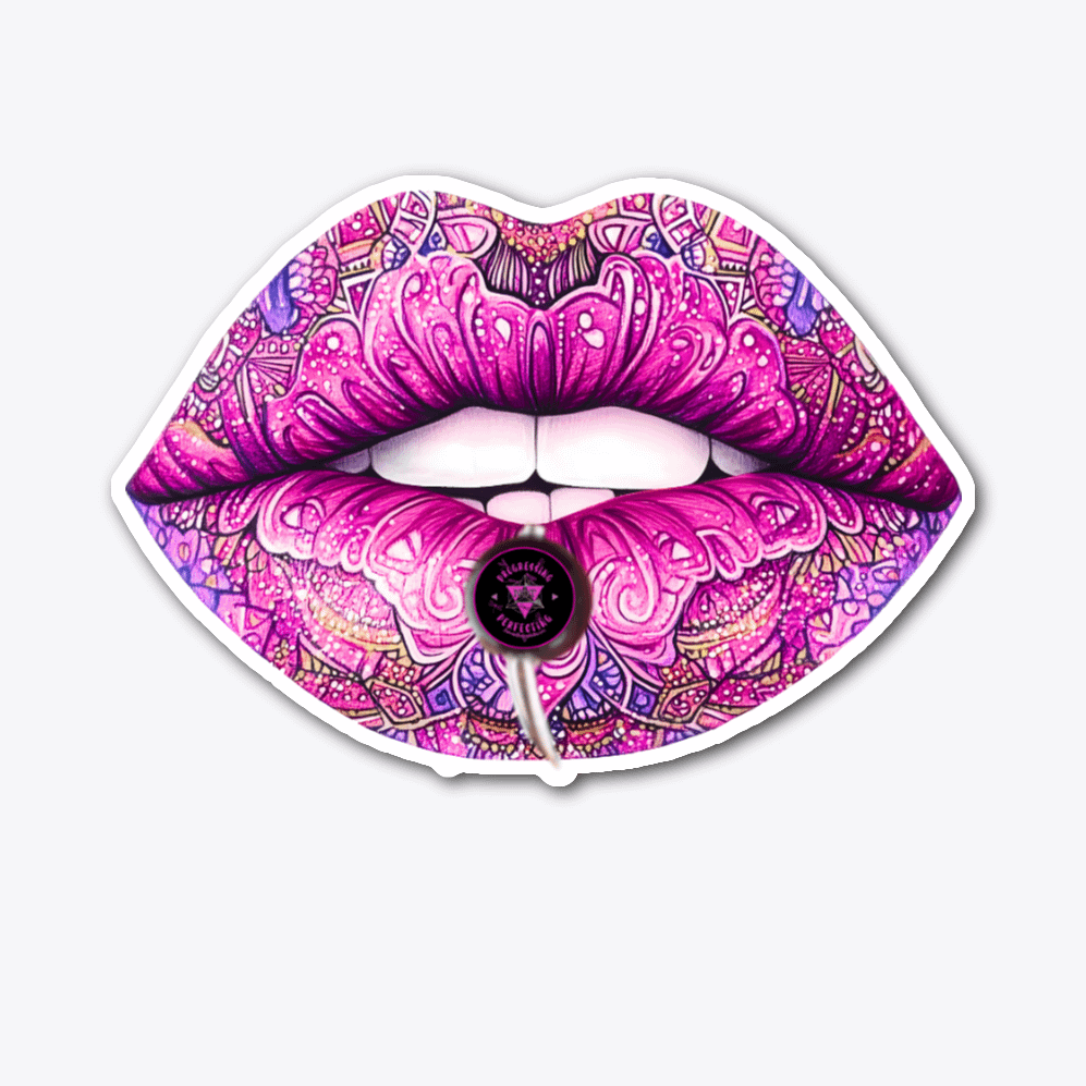 Pnp Sam Signature Lip Ring Logo Pnp Sam Signature Lip Ring Logo Die Cut Sticker