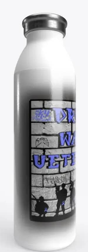 Drug War Veteran Water Bottle