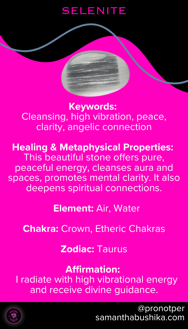 selenite card