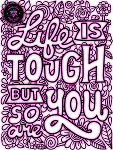life is tough decor