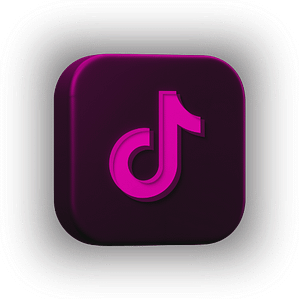 tiktok icon 3d