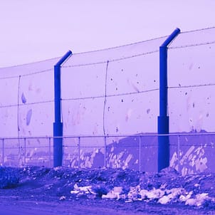 Image of tall fence to represent healthy boundries