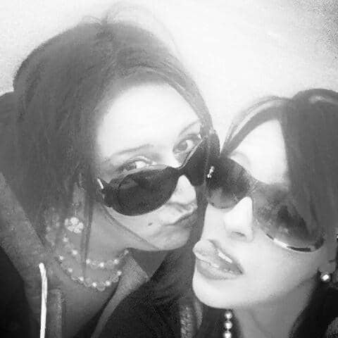 Picture of author and a friend that recently died as a result of her drug addiction.