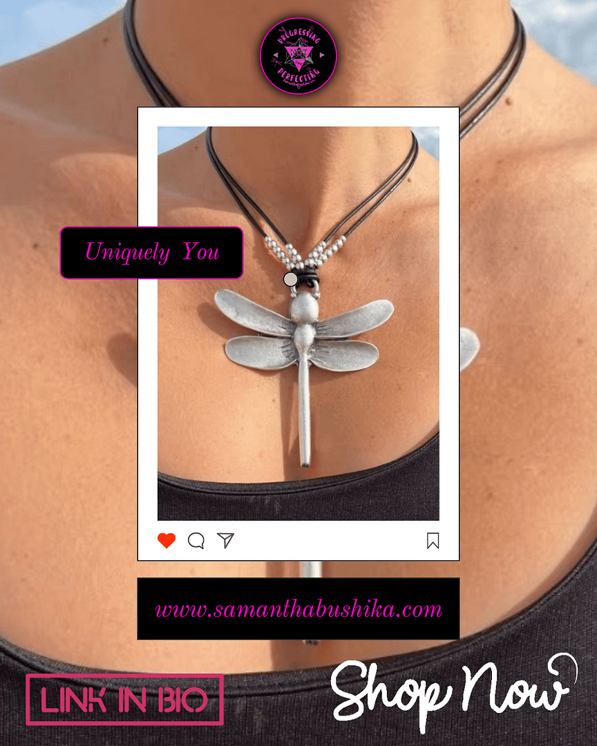Shop Dragon fly necklace Ad