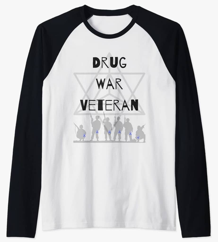 Drug War Veteran Merch Raglan Long Sleeve T Shirt