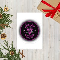 Progressing Not Perfecting Glossy Logo Sticker | Vinyl Laptop & Journal Decal - Image 2