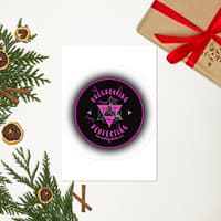 Progressing Not Perfecting Glossy Logo Sticker | Vinyl Laptop & Journal Decal