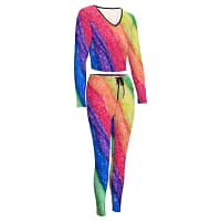 Rainbow Brite V-neck Sweatshirt Suit - Image 3