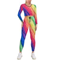 Rainbow Brite V-neck Sweatshirt Suit - Image 5
