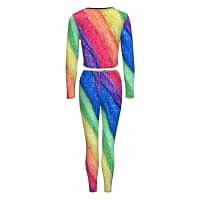 Rainbow Brite V-neck Sweatshirt Suit - Image 2