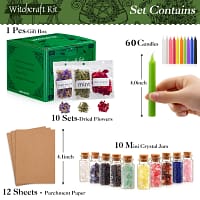 Candle Supplies Box-Crystal Dry Herbal Colored Candles For Beginners Set - Image 3