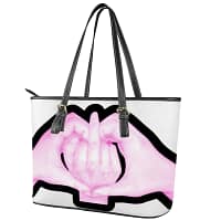 Flipping Love Skewed Leather Bag - Image 3