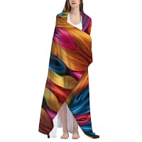 Color Textured Double Blanket - Image 2