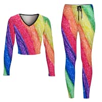 Rainbow Brite V-neck Sweatshirt Suit - Image 6