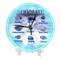 Sodalite Serenity Round Wall Clock