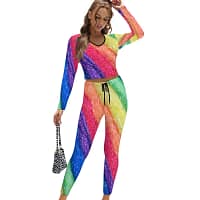 Rainbow Brite V-neck Sweatshirt Suit - Image 8
