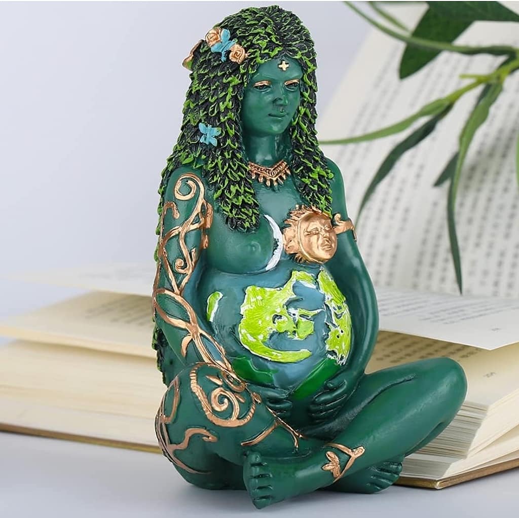 Gaia Statue,6“H Mother Earth Goddess Statue