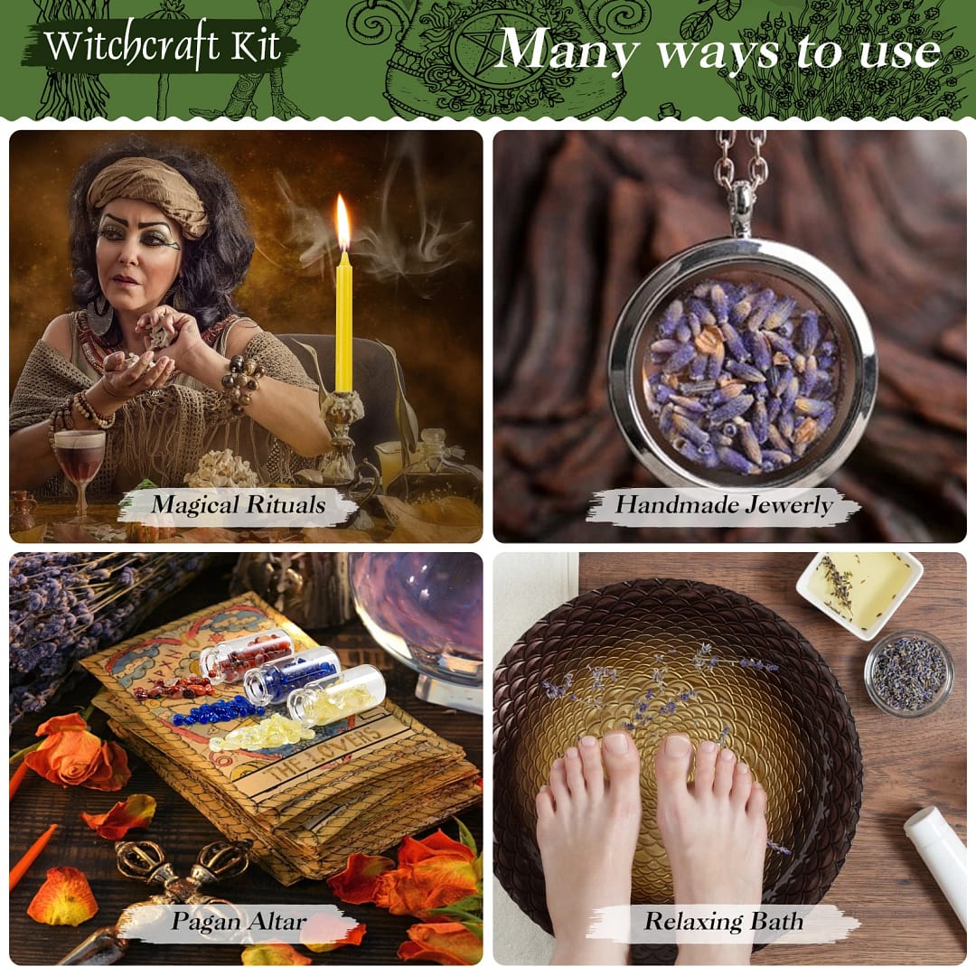 Candle Supplies Box-Crystal Dry Herbal Colored Candles For Beginners Set 4 Candle Supplies Box-Crystal Dry Herbal Colored Candles For Beginners Set - Image 4