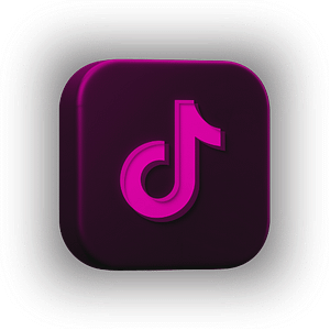tt tiktok icon 3d