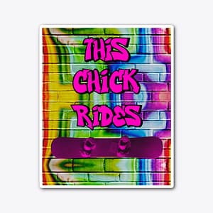 This Chick Rides Sticker