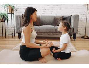 Harnessing the Power of Crystals in Addiction Recovery: A Holistic Approach to Healing 4 mom and daughter meditating