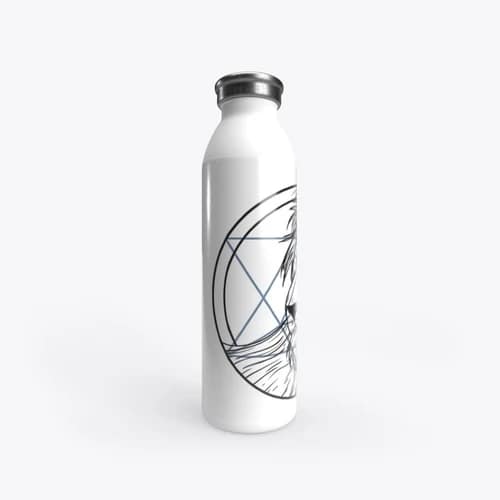 Sacred Lion Geometry 20oz Stainless Water Bottle 1 PNP Merch Store - Sacred Lion Geometry - Cosmic Design
