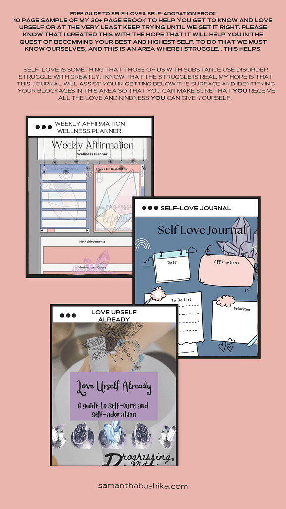 Six Steps to Self-Care in Addiction Recovery: How to Create a Whole New You! 5 Free sneak peak of Love Urself Already