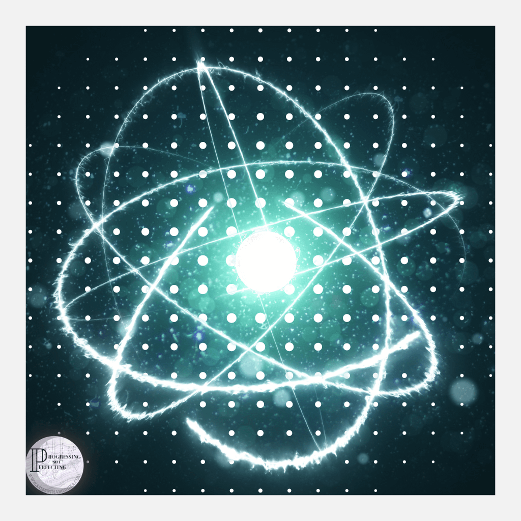 5 Personal Energy Management :a glowing atom with dots